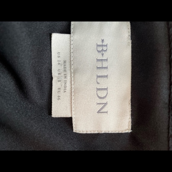 EUC BHLDN Jia Bias-Cut Ruffled V-Neck Gown 14 - Picture 8 of 8